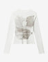 Little Bear American Retro Shoulder Sleeve Design White / S