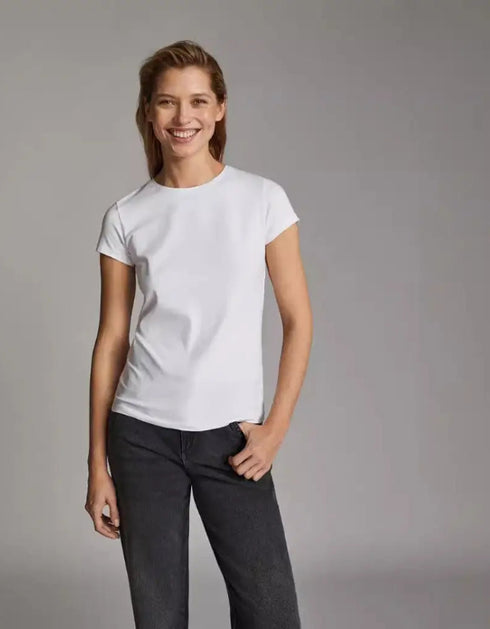 Pure cotton short-sleeved t-shirt for women